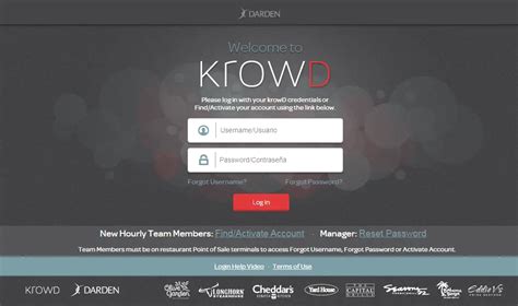 <b>KrowD</b> allows users fast and easy access to information and functionality that makes working for our restaurants even better! Get the <b>KrowD</b> app now to View Company News, and Access your Paycheck and. . Krowd darden com